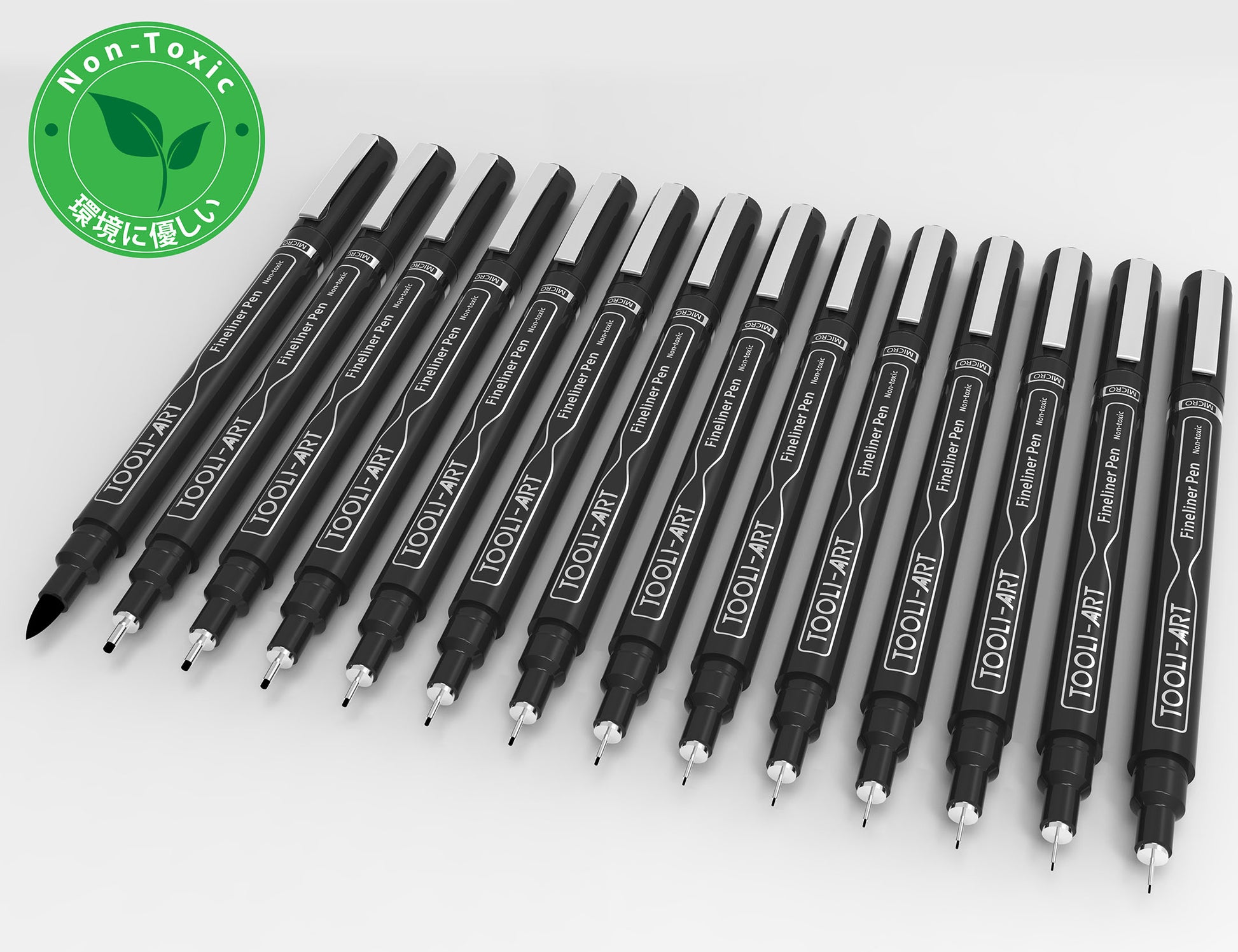 Pandafly Black Micro-Pen Fineliner Ink Pens - Precision Multiliner