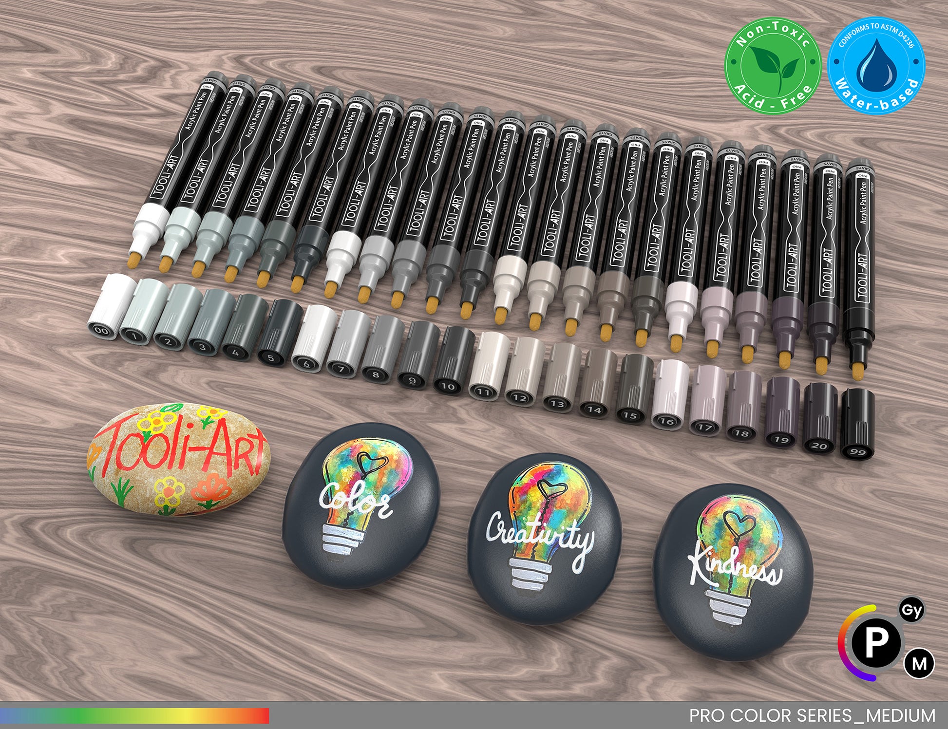  LoveinDIY Acrylic Paint Markers - Permanent Paint Pens